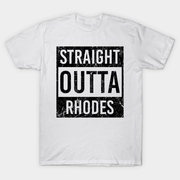 straight outta Rhodes T-Shirt by LeonAd